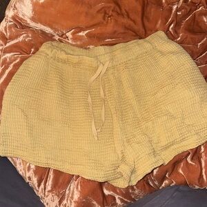 Free people waffle knit shorts